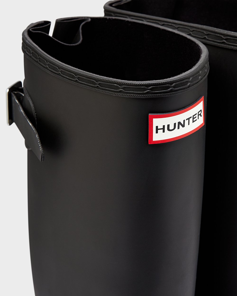 Hunter Mujer Original Back Adjustable - Botas de Lluvia Negras - 834-AHWXPC